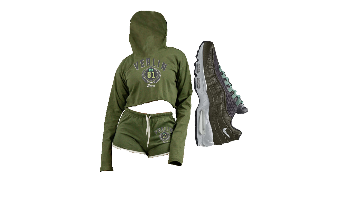 CROP TOP BIAS SHORT SET light weight